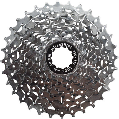 #ad microSHIFT H11 Cassette 11 Speed 11 32t Silver Chrome Plated $38.28