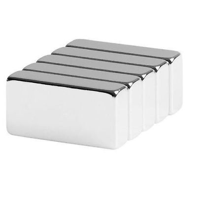 #ad Lot 5 10 50 Super Block Magnets 1quot;x1 2quot;x1 4quot; inch Rare Earth Neodymium N52 $79.99