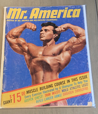 #ad Freddy Ortiz Mr America Bodybuilding Magazine June 1965 $29.99