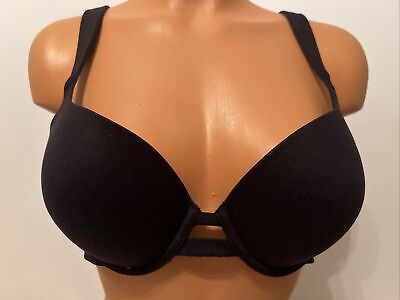 #ad NWT Auden Light Lift Seamless Molded Cups Plunge Under Wire Bra Black Size 36C $9.99