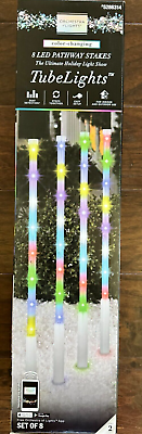 #ad Gemmy Orchestra of Lights 8 Marker Multicolor Christmas Pathway Markers $79.99