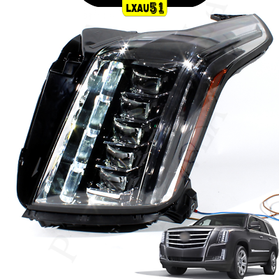 #ad for Cadillac Escalade 2015 2020 Led Left Driver Side Headlights Lamp DOT SAE $834.71