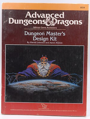 #ad Dungeon Master#x27;s Design Kit Advanced Dungeons amp; Dragons Accessory Harold Johns $25.00
