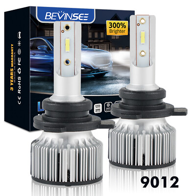 #ad HIR2 9012 LED Headlight 6000LM White Bulbs For Ford Edge 2011 2014 Hi Low Beam $17.90