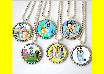#ad Bluey cartoon 20 Necklaces Necklace Birthday party favors gifts for Goody Bags $21.99