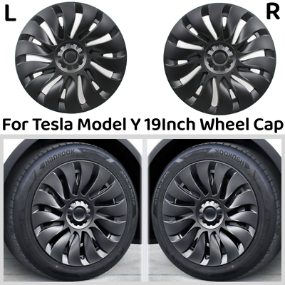 #ad 4PCS Hubcaps For Tesla Model Y Wheel Cover Full Rim 19 inch Hubcaps Cover $75.29