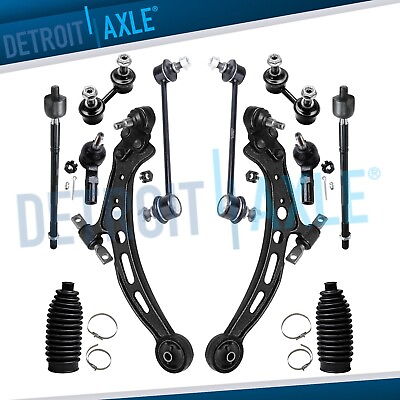 #ad 12pc Front Lower Control Arm Tierod Sway Bar Kit for 92 96 ES300 Toyota Camry $116.63