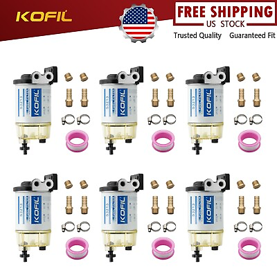 #ad 6 S3213 Fuel Filter Fuel Water Separator for Marine Outboard Motor Mercury Boat $129.50