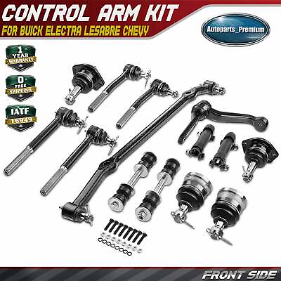 #ad 14pcs Front Ball Joints Tie Rod Ends Sway Bar Link Idler Arm Kit for Buick Chevy $103.99