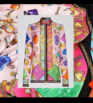 #ad Famous Designer Satin Silk 100% Italian Fabric Dress Shirt Price For ONE YARD $44.00