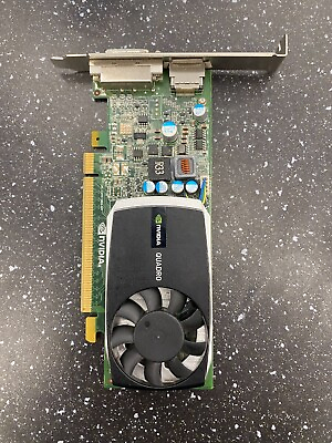 #ad Dell Nvidia Quadro 600 1GB DDR3 Graphics Card DVI DisplayPort $9.99