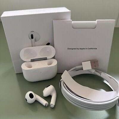 #ad Apple Airpods 3rd Generation Wireless Bluetooth Earbuds with Charging Box USA $32.98