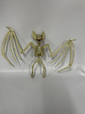 #ad Halloween Animals Bat Skeleton Bones Simulation Horror Prop Party Creepy Decor $10.00