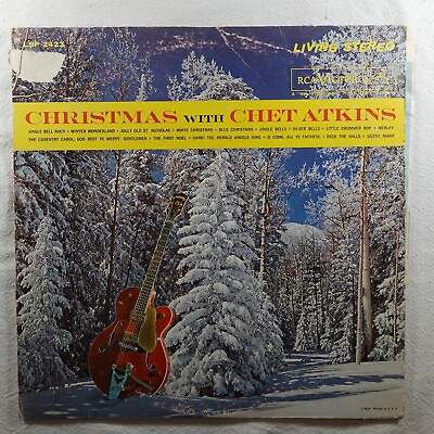 #ad Chet Atkins Christmas with Chet Atkins Record Album Vinyl LP $19.77