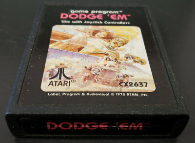 #ad Vintage DODGE #x27;EM For the Atari 2600 CX2637 Cartridge Only Picture Label $8.00