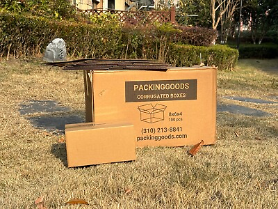 #ad 200 4x4x4 Cardboard Paper Boxes Mailing Packing Shipping Box Corrugated Carton $47.39