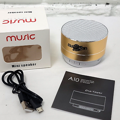 #ad Mini Bluetooth Speaker GOLD Tone Soul Train Cruise Promo Exclusive NEW 10th Anni $9.99