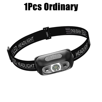 #ad LED Headlamp Sensor Headlight USB Rechargeable Camping Search Outdoor Work Light $14.39