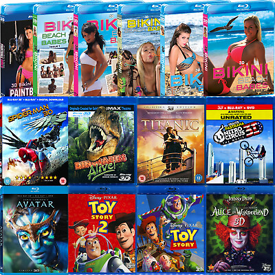 #ad 3D Blu ray Lot Collection 3D Bluray Movies for 3 D TV amp; Projectors YOU CHOOSE $5.95