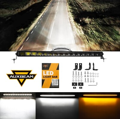 #ad #ad AUXBEAM 32quot; 183W LED Work Light Bar Whiteamp;Amber DRL Offroad Truck Driving Lamp $169.99