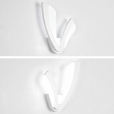 #ad Modern Wall Light Lamp LED Acrylic Wall Sconce Lighting Fixture White 15W 110V $10.45
