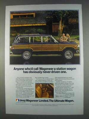 #ad 1982 Jeep Wagoneer Limited Ad Never Driven One $19.99