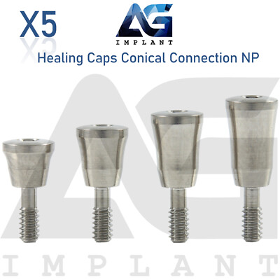 #ad 5 Healing Cap Conical Connection NP Titanium Dental 2.25mm Fit Nobel Active $49.00