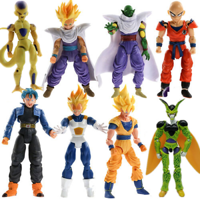 #ad 8Pc Set Dragonball Z Dragon Ball DBZ Joint Movable Figures Toys Boys Gift $23.49