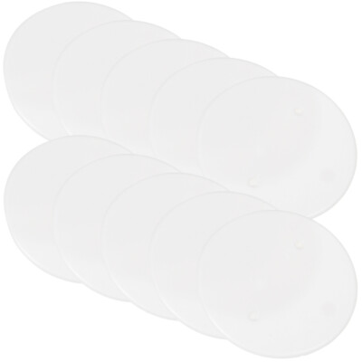 #ad 30 Pcs Wire Round Cover White Ceiling Blank up Covers Wall Plates Light Fixture $19.64