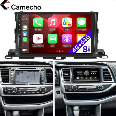 #ad 464GB For Toyota Highlander 2014 19 Android 13 Car Stereo Radio CarPlay GPS BT $169.99
