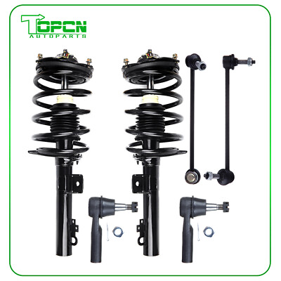 #ad For 1996 2007 Ford Taurus Front Struts w Coil Spring Sway Bar Outer Tie Rods $182.54