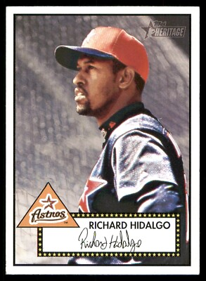 #ad 2001 Topps Heritage Black Back Richard Hidalgo #50B NM Or Better Houston Astros $1.75