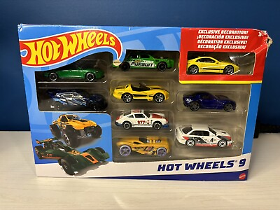 #ad Hot Wheels Mattel Basic Car 9 Pack New Toys Damage Box $12.88