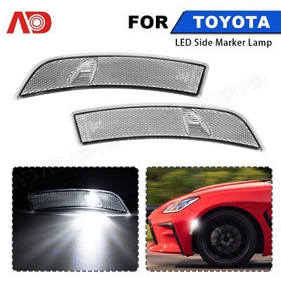 #ad Design LED Side Marker Lights For 2022 2023 Toyota GR86 Subaru BRZ Clear lens $39.59
