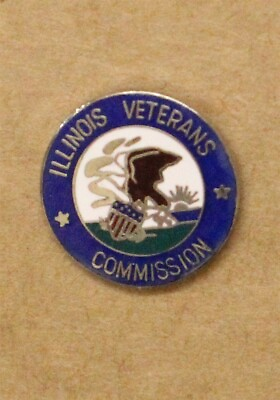#ad Illinois Veterans Commission Lapel Pin 3079 $8.95