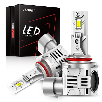#ad Lasfit 9006 LED Bulbs Fog Light Replace Halogen 7600LM Super Bright LAair Series $74.99