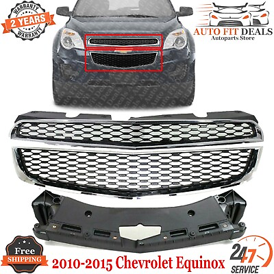 #ad 3Pcs Front Bumper Grilles Chrome Support Bracket For 2010 2015 Chevy Equinox $171.70