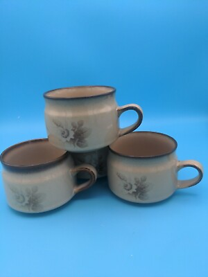 #ad Denby Fine Stoneware England Handcrafted Lot of 4 Cups Memories $26.99