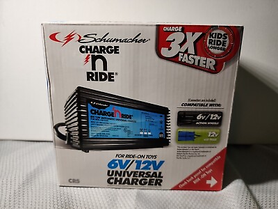#ad Schumacher Charge N Ride 6V 12V Universal Charger CR5 Fast Charge Ride On Toys $19.99