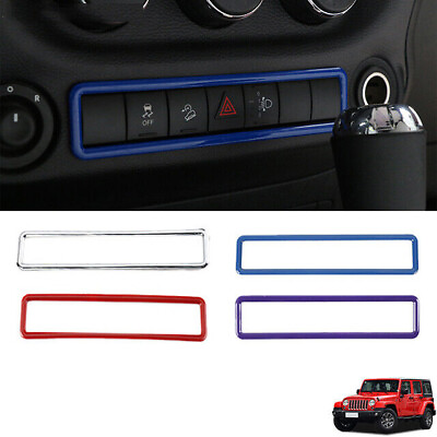#ad Blue Emergency Light Lamp Switch Cover Trim for Jeep Wrangler JK 11 17 Accessory $9.99
