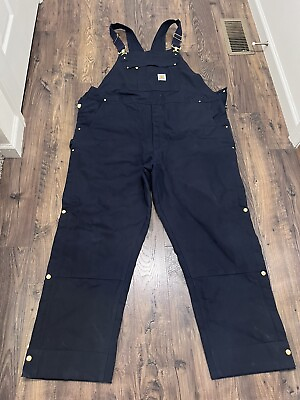 #ad Carhartt Firm Duck Insulated Bib Overall Loose Fit 2XL Model OR4393 M $69.98