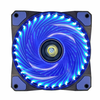 #ad Computer Case PC BLUE Cooling Fan LED 120mm Cooler Quiet Fan $4.00