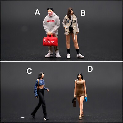#ad Miniature Hypebeast Figure Model Kendal for Display H0 or 1 64 Diorama Car $12.00