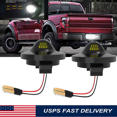 #ad 2X LED LICENSE PLATE LIGHT REAR BUMPER TAG ASSEMBLY LAMP FOR FORD F150 F250 F350 $5.80