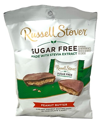 #ad Russell Stover Sugar Free Creamy Peanut Butter Cups in Chocolate Candy 3 oz $6.17