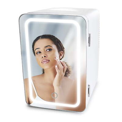 #ad 6L Mini Fridge Beauty amp; Skincare Refrigerator Glass Door Whit $26.91
