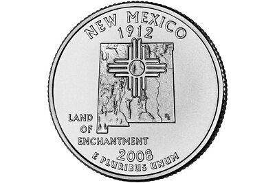 #ad 2008 P New Mexico State Quarter $1.95