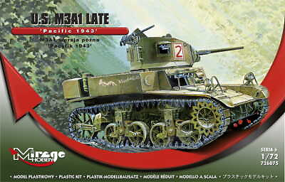 #ad MIRAGE 726075 1:72 M3A1 LATE U.S. Light Tank #x27;PACIFIC 1943#x27; $19.90