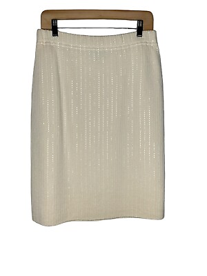 #ad St. John Size 10 Size Evening Collection Santana Knit Pencil Skirt $54.89