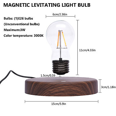 #ad US 12V Magnetic Levitating Light Floating Lamp Bulb Anti gravity Home Decoration $58.00